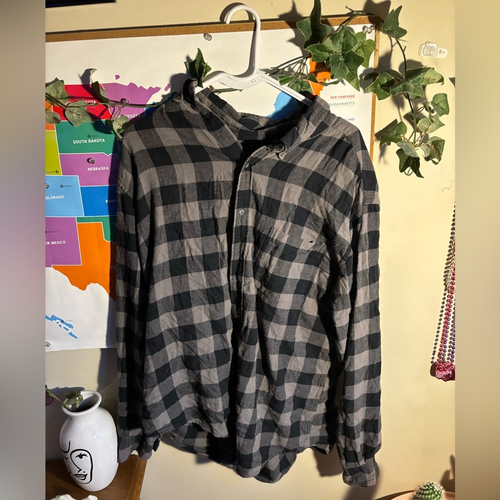 Plaid button up